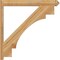 Ekena Millwork Merced Rough Sawn Arts and Crafts Outlooker, Western Red Cedar, 6"W x 42"D x 42"H OUT06X42X42MRC03RWR - alternate 4